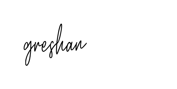 Signature of greshan