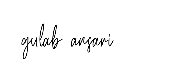 Signature of gulab-ansari