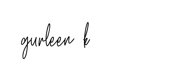 Signature of gurleen-k