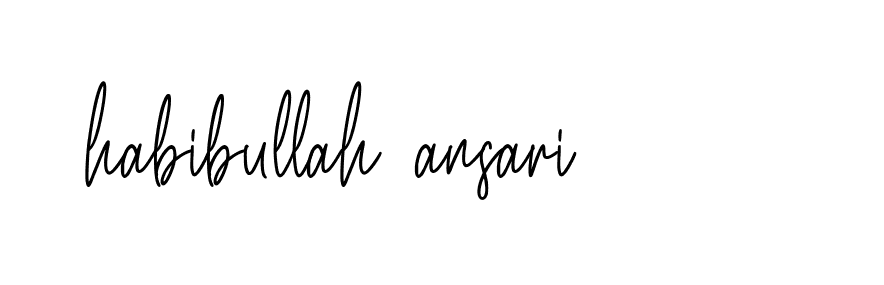 Signature of habibullah-ansari