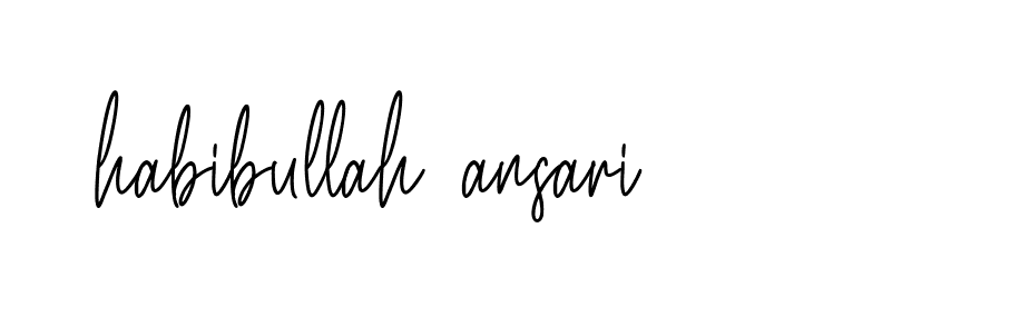 Signature of habibullah-ansari-