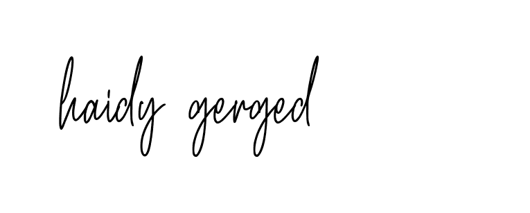 Signature of haidy-gerged