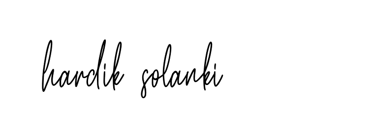 Signature of hardik-solanki