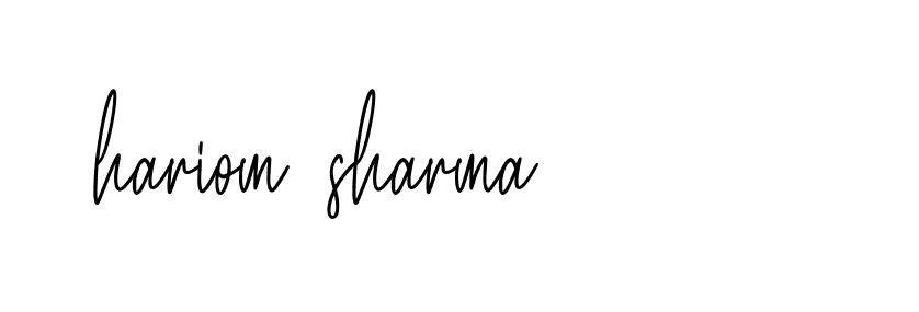 Signature of hariom-sharma-