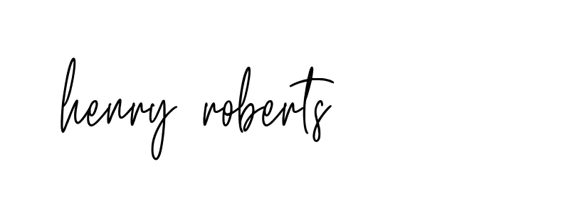 Signature of henry-roberts-