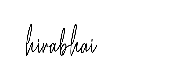 Signature of hirabhai