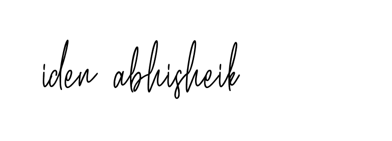 Signature of iden-abhisheik