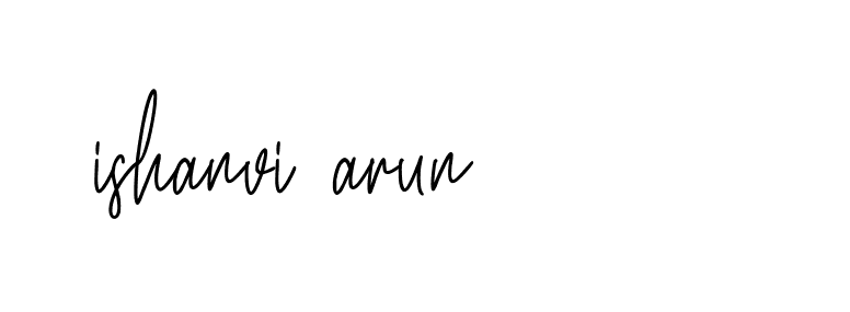 Signature of ishanvi-arun-