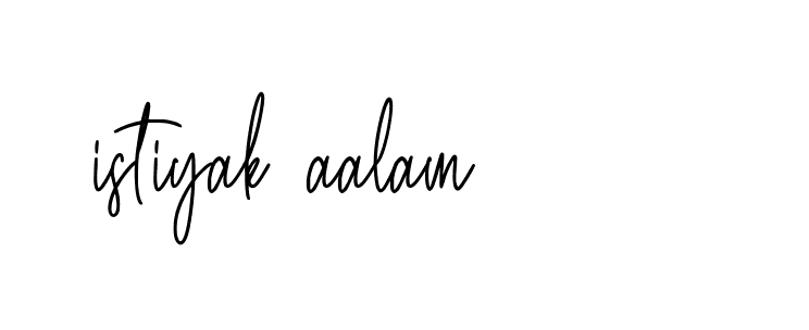 Signature of istiyak-aalam