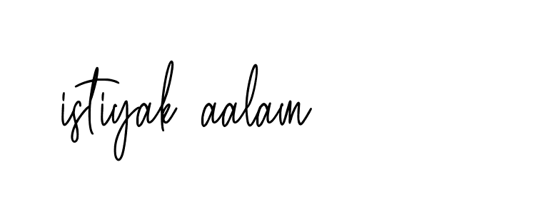 Signature of istiyak-aalam-