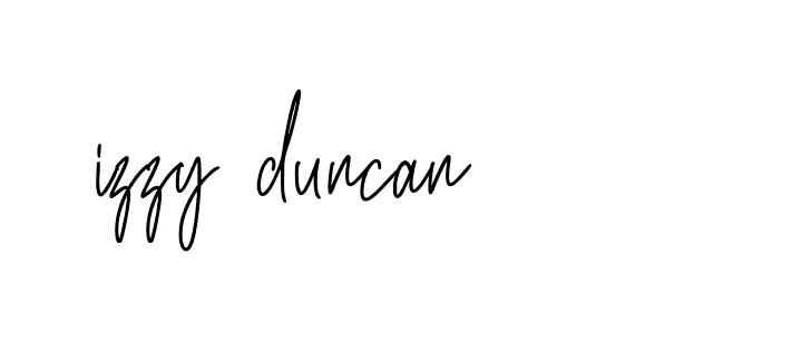 Signature of izzy-duncan