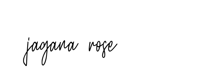 Signature of jagana-rose