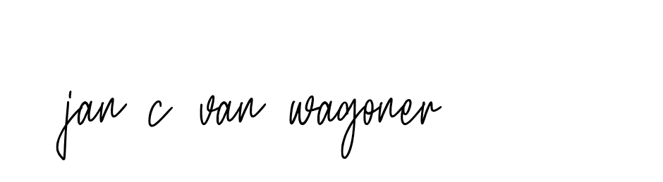 Signature of jan-c-van-wagoner