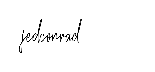 Signature of jedconrad