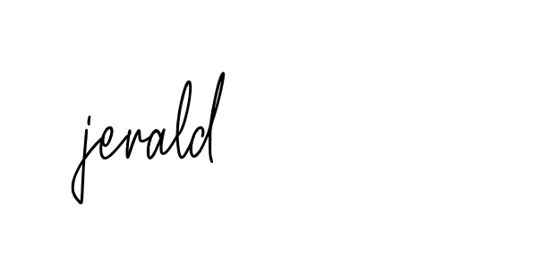 Signature of jerald-