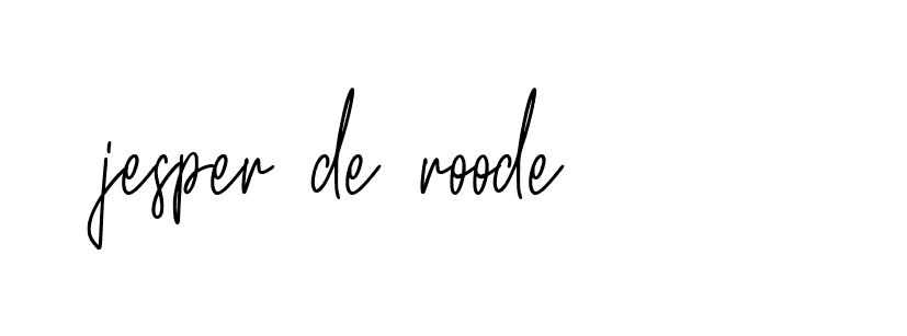 Signature of jesper-de-roode