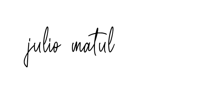 Signature of julio-matul