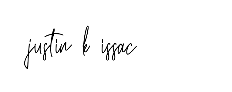 Signature of justin-k-issac