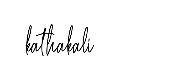 Signature of kathakali