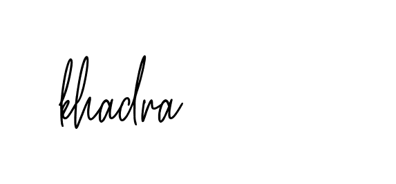 Signature of khadra