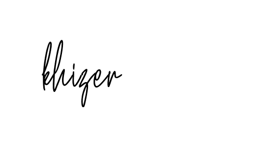 Signature of khizer