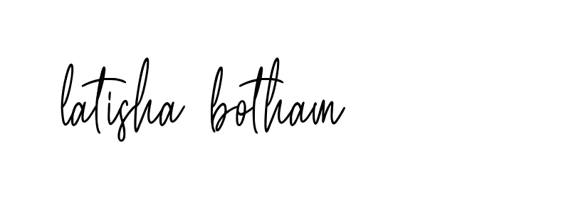 Signature of latisha-botham