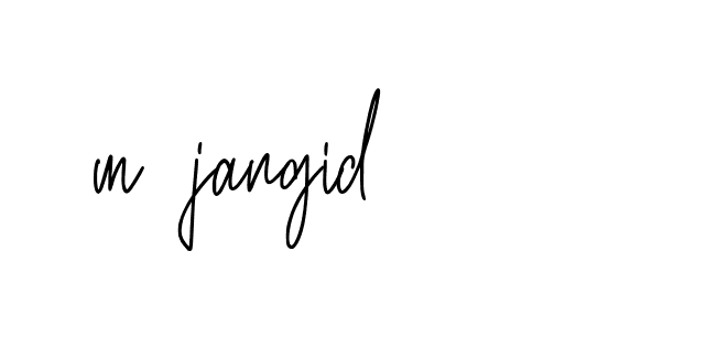 Signature of m-jangid