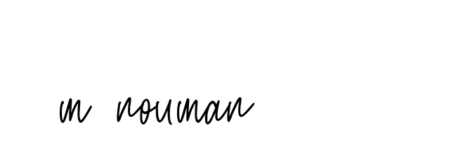 Signature of m-nouman