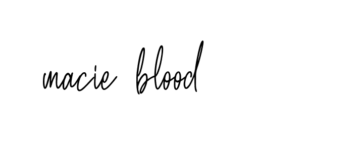 Signature of macie-blood