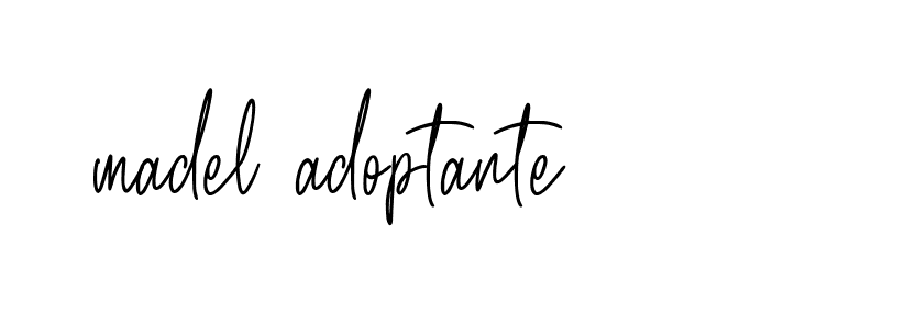 Signature of madel-adoptante