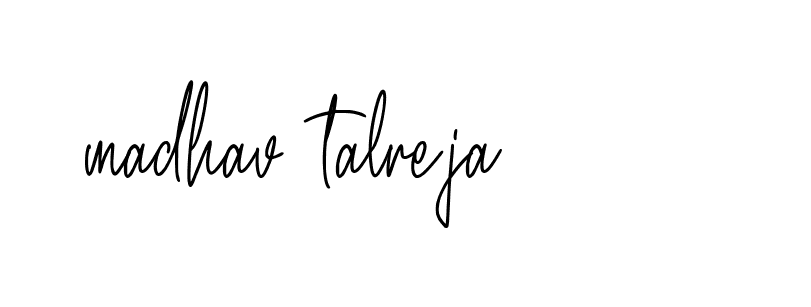 Signature of madhav-talreja