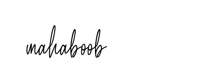 Signature of mahaboob