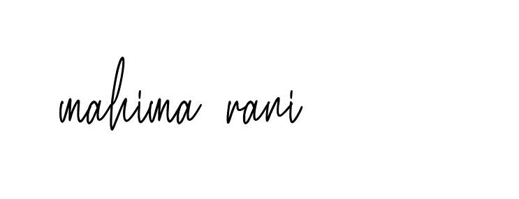 Signature of mahima-rani