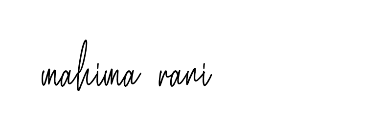 Signature of mahima-rani-