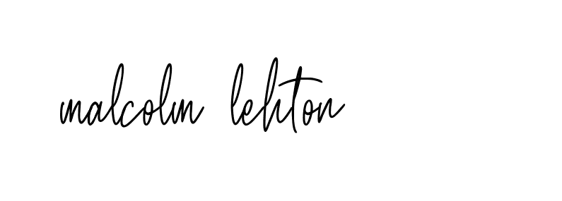 Signature of malcolm-lehton