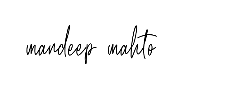 Signature of mandeep-mahto