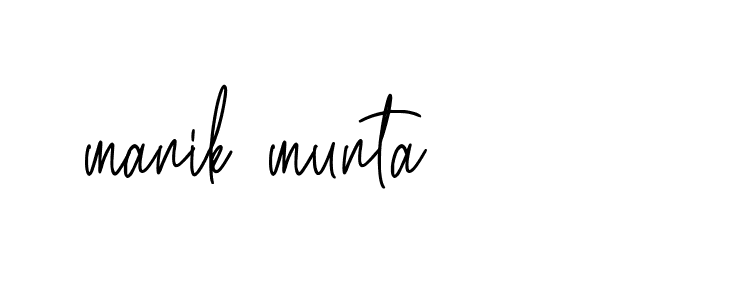 Signature of manik-munta