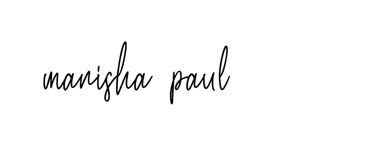 Signature of manisha-paul