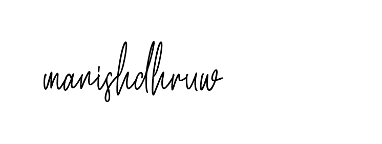 Signature of manishdhruw