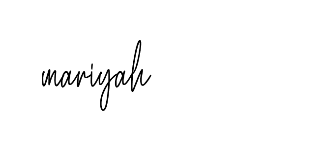 Signature of mariyah-