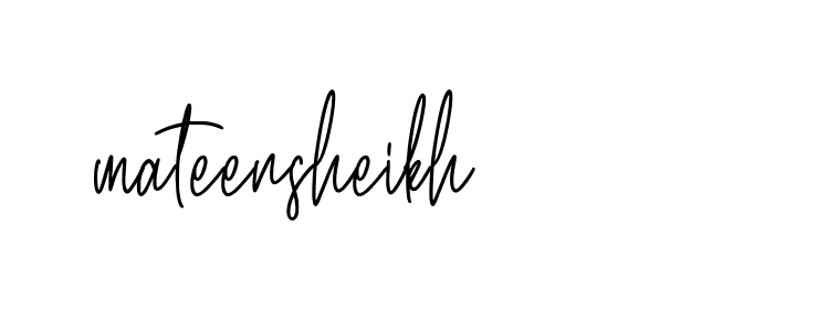 Signature of mateensheikh