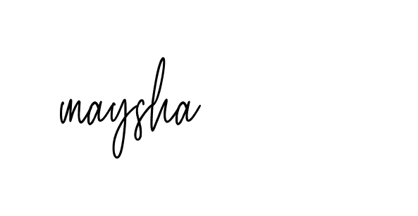 Signature of maysha