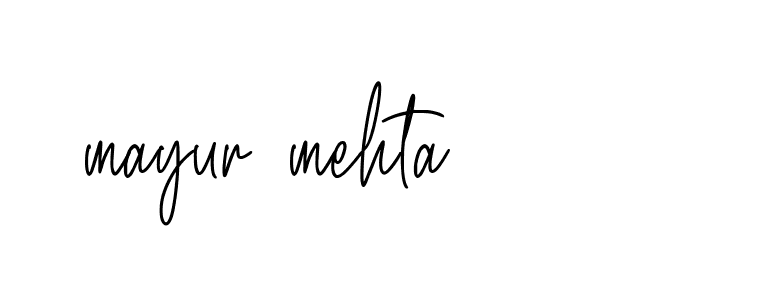 Signature of mayur-mehta