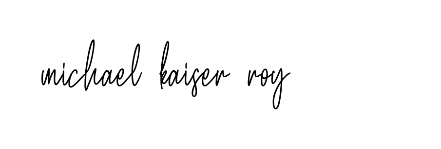 Signature of michael-kaiser-roy