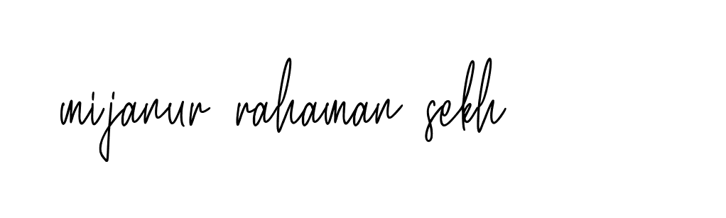 Signature of mijanur-rahaman-sekh