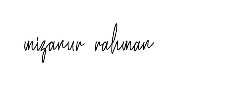 Signature of mizanur-rahman