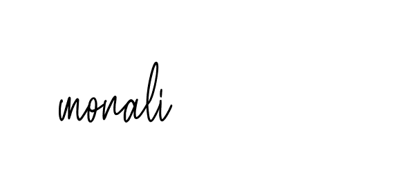 Signature of monali-