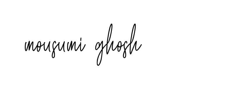 Signature of mousumi-ghosh