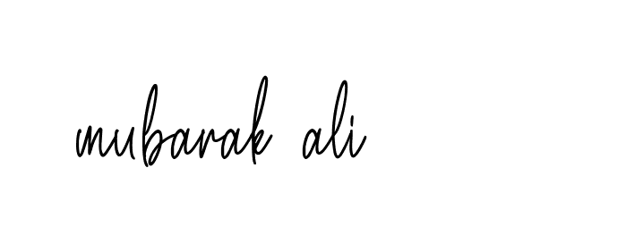 Signature of mubarak-ali