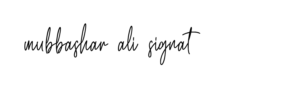 Signature of mubbashar-ali-signat